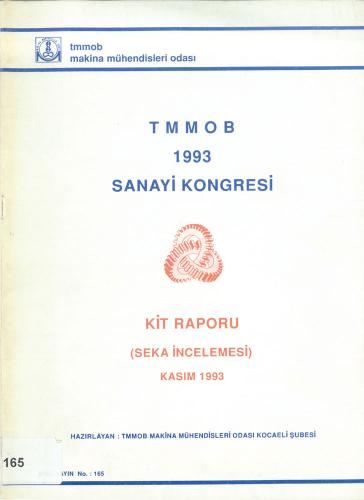 1993 SANAYİ KONGRESİ KİT RAPORU
